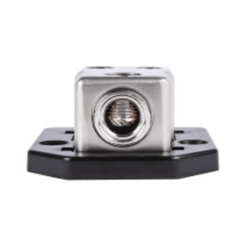 Skar Audio SK-DIST-BLK1 1 x 1/0 or 4 Gauge to 2 x 4 or 8 Gauge Power Distribution Block