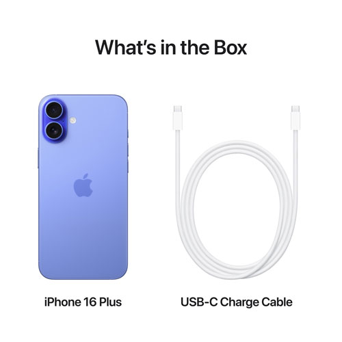 iPhone 16 Plus de 256 Go d'Apple avec Freedom Mobile - Bleu outremer - Paiement Balance mensuel