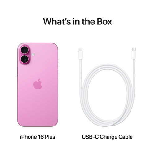 Virgin Plus Apple iPhone 16 Plus 128GB - Pink - Monthly Financing