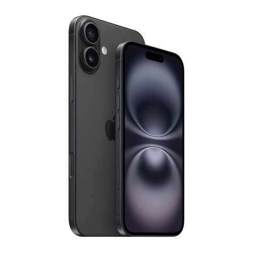 iPhone 16 Plus de 128 Go d'Apple avec Virgin Plus - Noir - Financement mensuel