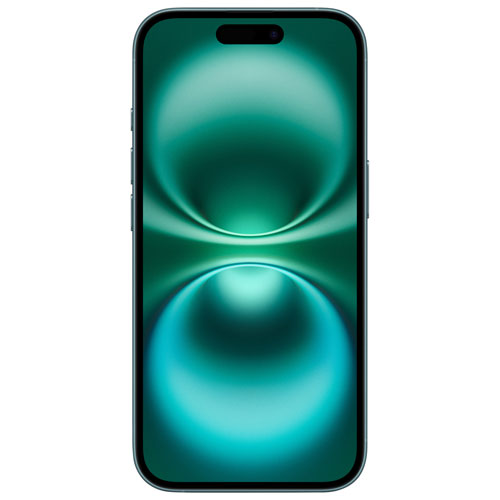 Fido Apple iPhone 16 256GB - Teal - Monthly Financing