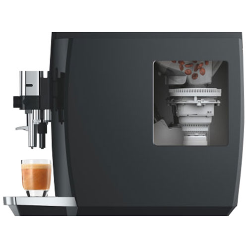Jura E8 Automatic Espresso Machine with Coffee Grinder - Piano Black