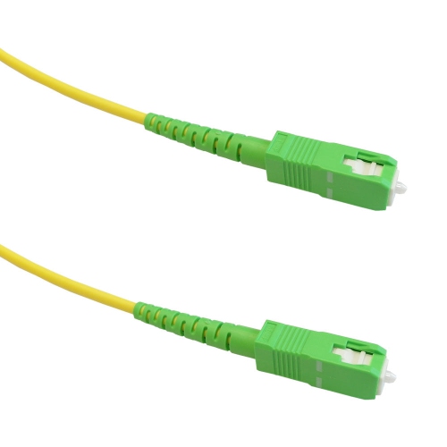 HYFAI GYFAI OS2 Singlemode Simplex SC/APC to SC/APC 9 Micron - Fiber Optic Patch Cable - 3mm Jacket - LSZH/OFNR - 3m