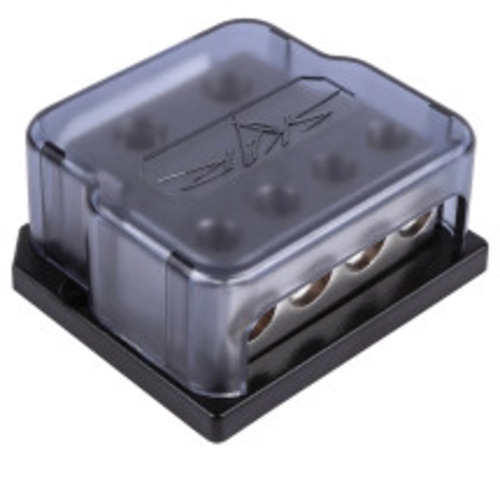 Skar Audio SK-DIST-BLK4 2 x 1/0 Gauge to 4 x 4 Gauge Power Distribution Block