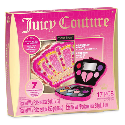 Make It Real Juicy Couture Bejeweled Beauty Cosmetic Compact Set