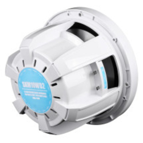 Haut-parleur d'extrêmes graves nautique 500 W RMS 10 po SKMM 10 W de Skar Audio - Blanc - 4 Ohm double