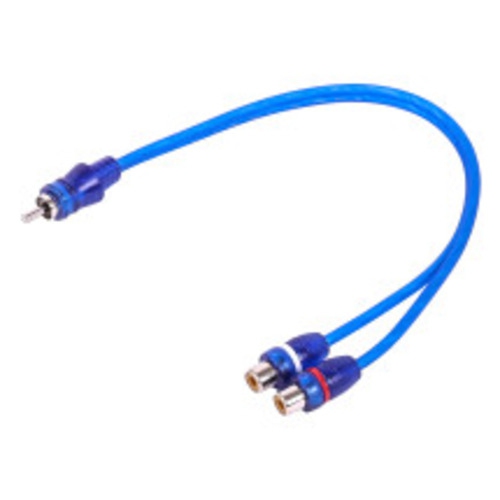 Skar Audio – Câble adaptateur en y SKARRCA-1M2F 1 mâle à 2 femelle RCA