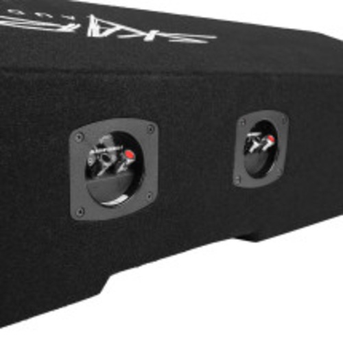 Skar Audio VS-4X8GM-2019-UP-CREWCAB-V Quad 8" Ported Subwoofer Enclosure for 2019-Up Chevy Silverado & GMC Sierra Crew Cab