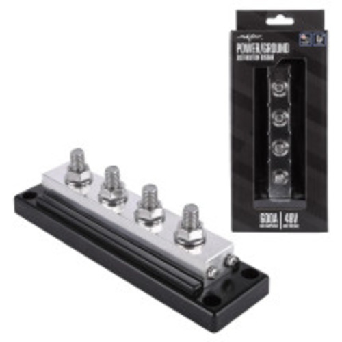 Barre omnibus d'alimentation/de distribution au sol SK-BUSBAR600 600&nbsp;A de Skar Audio