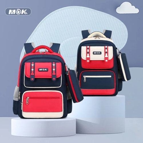 British Primary School Schoolbag Boys and Girls 135th Grade New Ridge Protection Lightweight Large Capacity Backpack