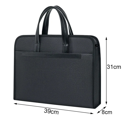 New Men's Oxford Casual Briefcase Multi-layer A4 Office Zipper Bag Large Capacity Business Bag Male Business Handbag Conference