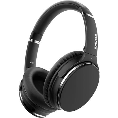 Image 1 de 4.. 8 21&nbsp;cm de SRhythm 14,5; Écouteurs stéréo à suppression active du bruit Bluetooth noirs