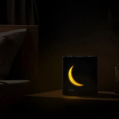 Appareil sonore et réveil Sound Sleep Moon Dream de HoMedics, amélioration du sommeil, sons apaisants 18, affichage lunaire, haut-parleur Bluetooth®