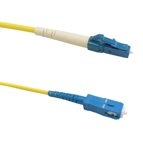 HYFAI OS2 Singlemode Simplex LC/SC 9 Micron - Fiber Optic Patch Cable - 3mm Jacket - LSZH/OFNR - 1m