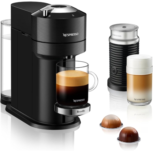 NESPRESSO  - Vertuo Next Premium Coffee And Espresso Machine By Breville With Aeroccino Milk Frother - Classic In Black