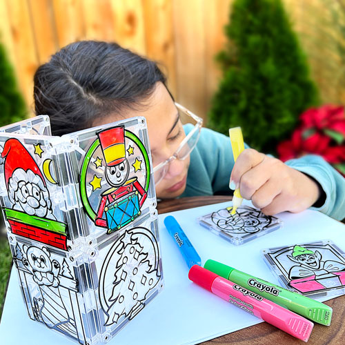 Crayola PaintOn Holiday Magnetic Tile Set - 18 Pieces