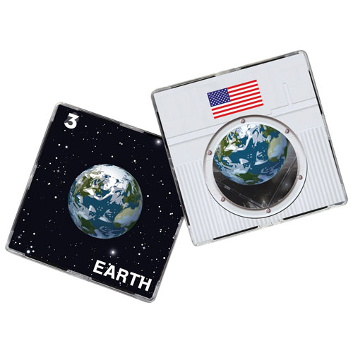 CreateOn NASA Rocketship CreateOn Magnetic Building Tiles Set - 18 Pieces