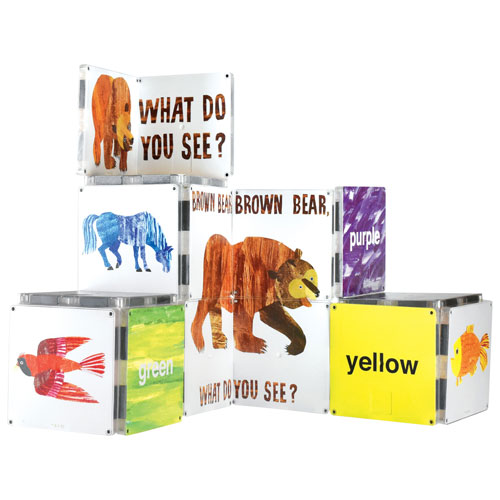 Eric Carle: Brown Bear Brown Bear What Do You See? Magna Tiles Set - 16 Pieces