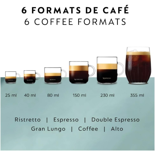 Open Box - Nespresso Vertuo Pop+ Coffee and Espresso Machine by De'Longhi, Liquorice Black