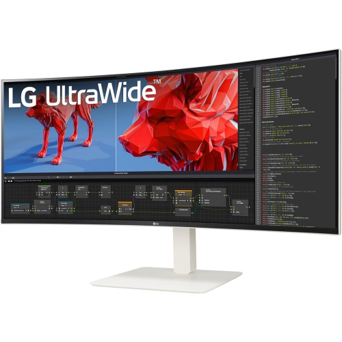 LG 38" UltraWide Curved 21:9 WQHD+ 144Hz 1ms HDR 600, DCI-P3 98%, LAN KVM Speakers G-SYNC, FreeSync Pro, USB-C (90W PD), Height Adjustable