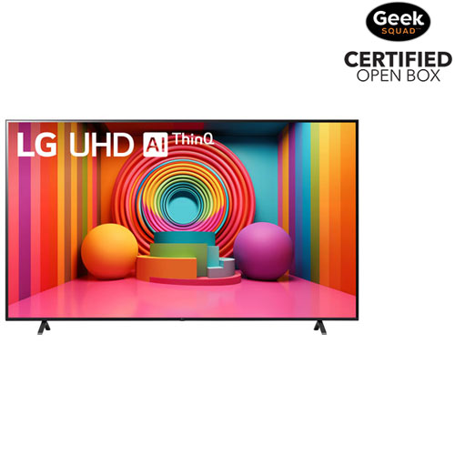 Boîte ouverte - Téléviseur intelligent webOS HDR DEL UHD 4K de 86 po avec AI ThinQ de LG (86UT7590PUA) - 2024