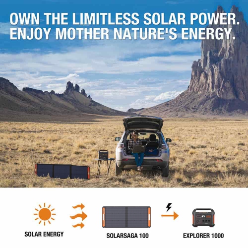 (Remis à neuf excellent) Jackery Solar Generator 1000, Explorer 1000 et 2 x SolarSaga 100&nbsp;W panneau solaire