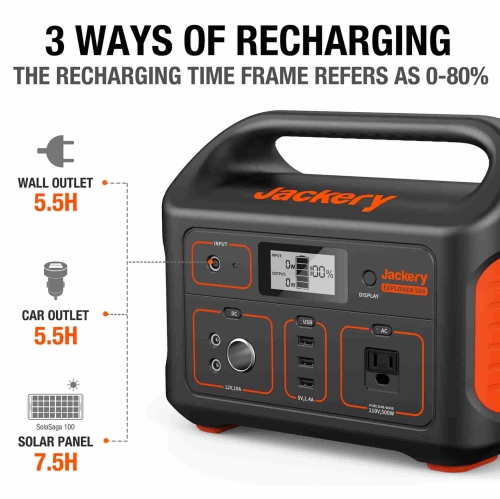 (Refurbished Excellent) Jackery Portable Power Station Explorer 500