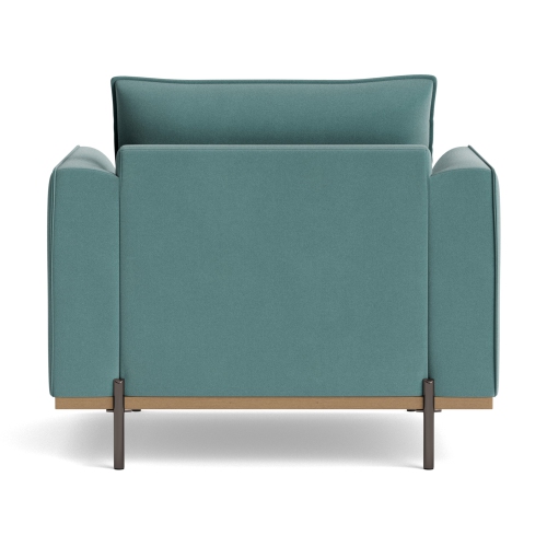 Valencia Azure – Fauteuil d’appoint en velours, bleu ciel