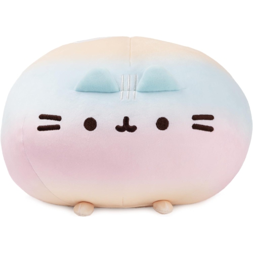 GUND  Pusheen Rainbow Round Pusheen Squisheen Plush, Squishy Stuffed Animal for Ages 8 And Up, Rainbow, 11”