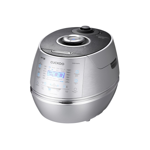 CUCKOO CRP-CHSS1009F 10-Cup Induction Heating Pressure Rice Cooker with Nonstick Inner Pot, 17 Menu Modes, Fuzzy Logic Tech, 3 Voice Guide