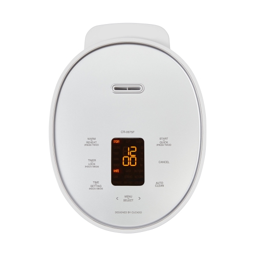 CUCKOO CR-0675FW 6-Cup Micom Rice Cooker with Nonstick Inner Pot, 13 Menu Modes, LCD Display, Fuzzy Logic Tech, Auto Clean