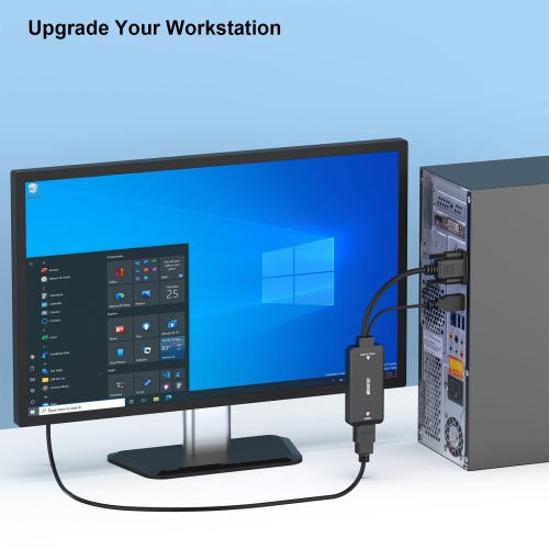 Adaptateur VGA à HDMI BENFEI, 1080p avec audio, source VGA vers téléviseur/moniteur HDMI