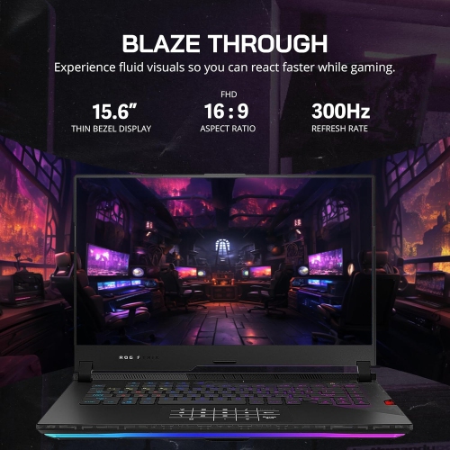 ASUS ROG Strix Scar 15 Gaming Laptop, 15.6" 300Hz IPS FHD Display, AMD Ryzen 9 5900HX, 4TB PCIe SSD, 64GB RAM, Backlit Keyboard, GeForce RTX 3080,