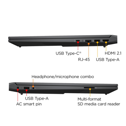 HP Victus 15.6" FHD 144Hz Gaming Laptop- Silver