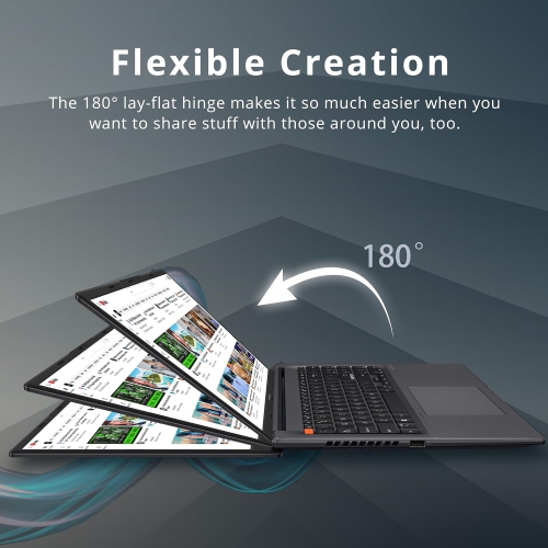 ASUS VivoBook S 15 Slim 15.6" FHD Laptop, AMD Ryzen 7 5800H, 512GB SSD, 8GB RAM, AMD Radeon Graphics, Windows 11 Home, Indie Black, 128GB Docking