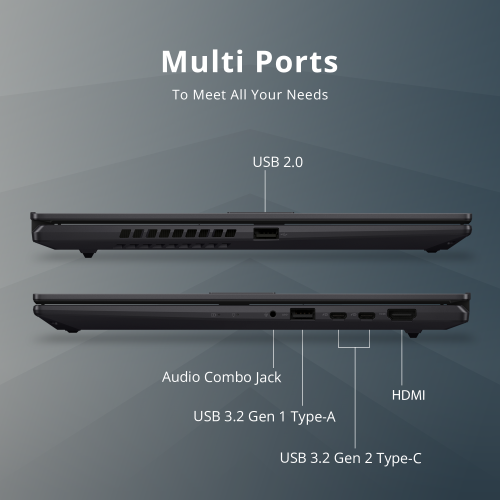 ASUS VivoBook S 15 Slim 15.6" FHD Business Laptop, AMD Ryzen 7 5800H, 1TB SSD, 8GB RAM, AMD Radeon Graphics, Fingerprint Reader, Win 11 Home, Indie