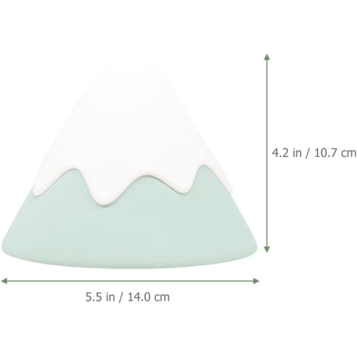LED Night Nursery Lamp Table Night Light Rechargeable Snow Mountain Shaped Lamp Bedside Lamp for Children Room