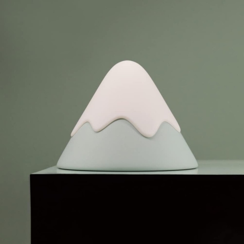 LED Night Nursery Lamp Table Night Light Rechargeable Snow Mountain Shaped Lamp Bedside Lamp for Children Room