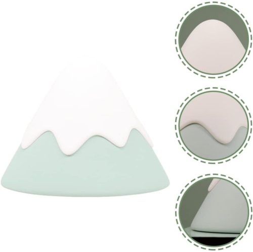 LED Night Nursery Lamp Table Night Light Rechargeable Snow Mountain Shaped Lamp Bedside Lamp for Children Room