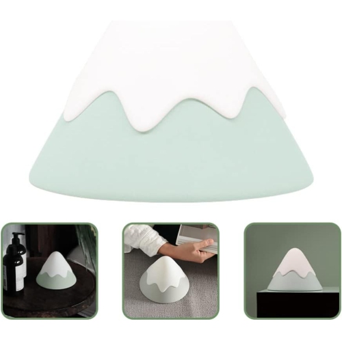 LED Night Nursery Lamp Table Night Light Rechargeable Snow Mountain Shaped Lamp Bedside Lamp for Children Room