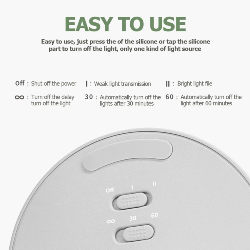 LED Night Nursery Lamp Table Night Light Rechargeable Snow Mountain Shaped Lamp Bedside Lamp for Children Room