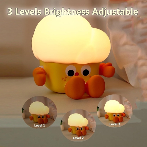 Cartoon Food Silicone Nursery Night Light Baby Room Decor Desk Lamp Toys,Bedroom Decorations Gifts for Toddlers,Girls and Boys,Baby,Kids,Teens