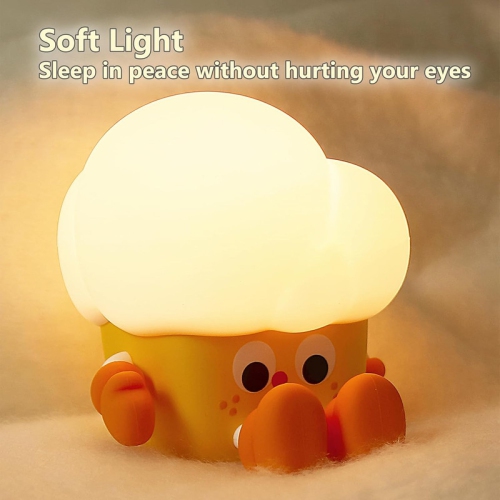 Cartoon Food Silicone Nursery Night Light Baby Room Decor Desk Lamp Toys,Bedroom Decorations Gifts for Toddlers,Girls and Boys,Baby,Kids,Teens