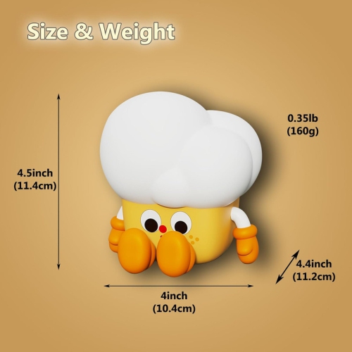 Cartoon Food Silicone Nursery Night Light Baby Room Decor Desk Lamp Toys,Bedroom Decorations Gifts for Toddlers,Girls and Boys,Baby,Kids,Teens