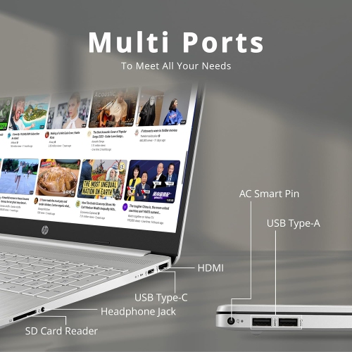 Boîte ouverte - 6 Portable 15 po FHD de HP, Core i3-1125G4 d'Intel, SSD d'1 To, mémoire vive 16 Go, carte graphique UHD d'Intel Carte