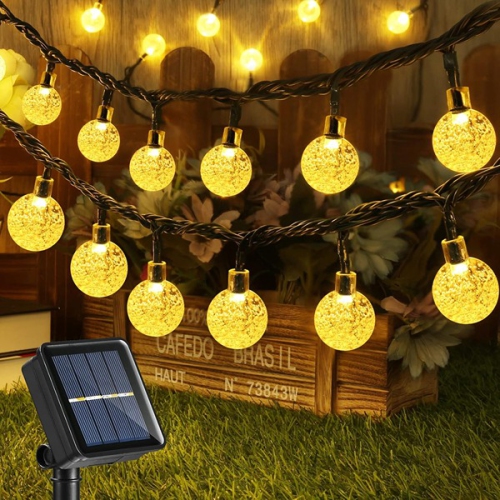 IBAYCON  ‎17.4 X 16.2 X 12.4 Cm Solar String Lights Outdoor Warm In White