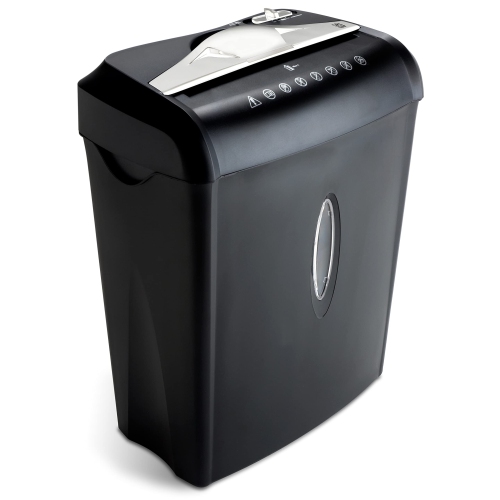 High Security Paper and Credit Card Shredder with 3.7-Gallon Wastebasket, 8-Sheet Cross-Cut with Basket