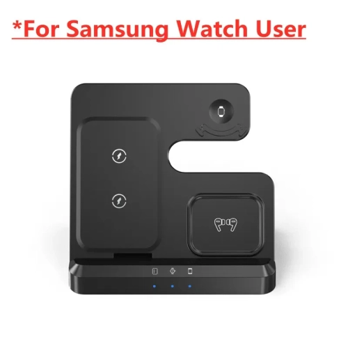 NONE  100W 3 In 1 Wireless Charger Stand for Samsung Fold 4 3 S22 Untra Galaxy Watch 5 4 3 Active 2/1 Buds Fast Charging Dock Station for Samsung
