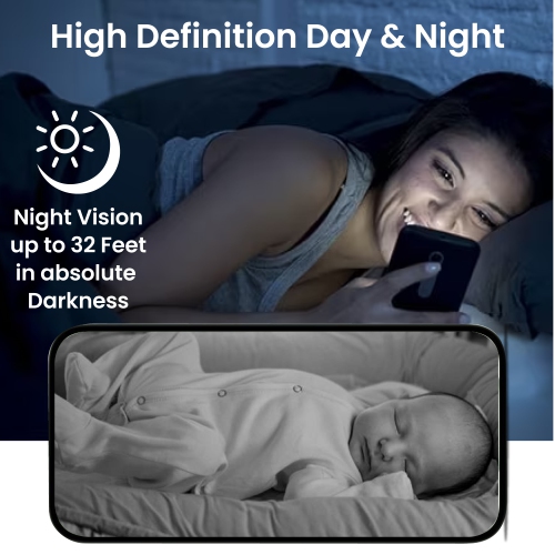 OSI Smart Indoor Wi-Fi Mini PTZ Security Camera - Auto Motion Tracking, Motion Detection, 2-Way Audio, Night Vision, Remote Access, Alexa & Google