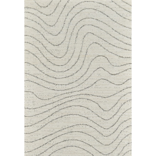 RUG BRANCH  Rahil Comtemporary Abstract Grey/cream Indoor Area Rug